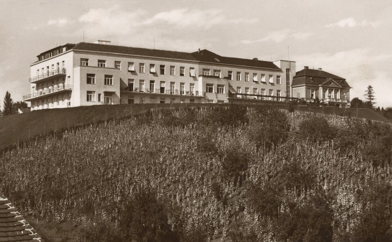 Merkurov sanatorij, Florijanski put (današnja Zajčeva bolnica, Zajčeva ulica), oko 1940. godine